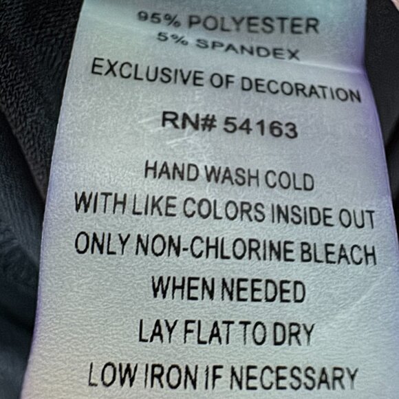 CALVIN KLEIN Black Jersey Knit V-Neck Dress with Goldtone Hardware in Women's 1X - Picture 10 of 10